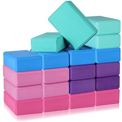 Meooeck 30 Pcs Yoga Blocks Bulk Eva Foam Block Pack, 9 x 6 x 3 Inch