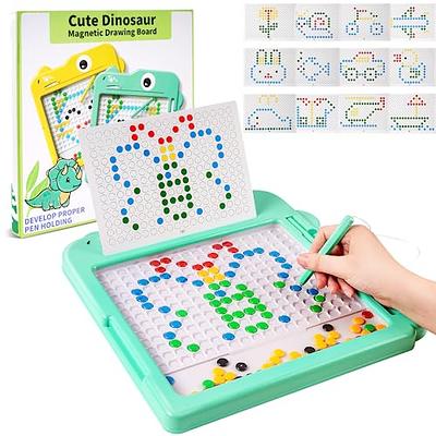 Magnetic Drawing Board for Toddlers 1-3, Magnetic Dot Art for Kids Age 4-8, Indoor