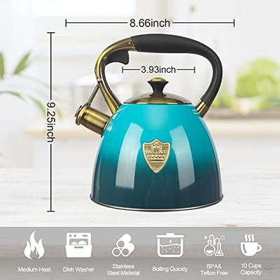 Tea Kettle -2.9 Quart Tea Kettles Stovetop Whistling Teapot