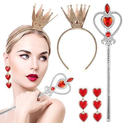  Red Crown, CIEHER Evil Queen Crown, Queen of Hearts