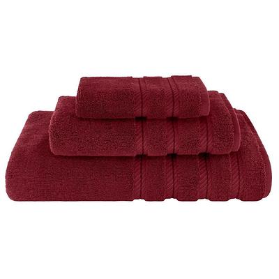 American Soft Linen Bath Towel Set 100% Turkish Cotton 3 Piece Towels for  Bathroom- Burgundy Red - Yahoo Shopping