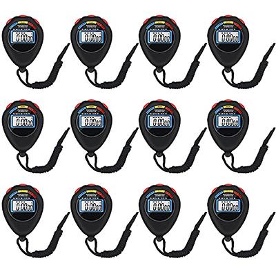 2 Pack Multi-Function Electronic Digital Sport Stopwatch Timer, Large  Display with Date Time and Alarm Function,Suitable for Sports Coaches  Fitness