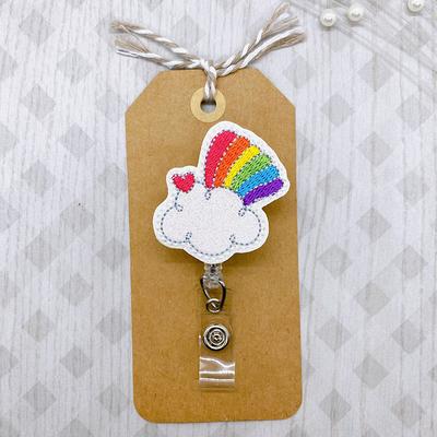 Rainbow Badge Reel, Spring Badge Reel, Nurse Badge Reel, Teacher