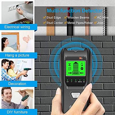 Stud Finder Sensor Wall Scanner - 5 IN 1 Electronic Stud Sensor Wall Wood  Detector Beam Finder Edge Center Finding with HD LCD Display Stud Finder  for Wood Metal AC Wire Studs