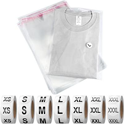 100 Pieces (9x12 inch) Clear Plastic Bags for Packaging Clothing & T-shirts Strong Packing Self Adhesive Cellophane Bag