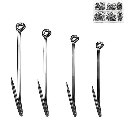 100Pcs Circle Fishing Catfish Hooks Thick Sharp Portable Strong