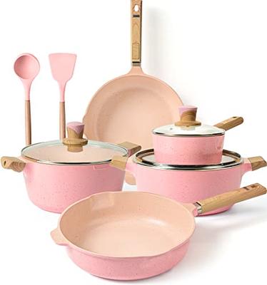 Pans and Pots Set Nonstick - YIIFEEO 16 PCS Granite Non Stick