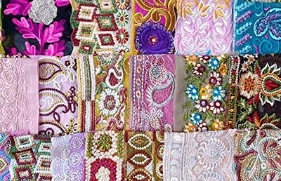 Embroidered Vintage Fabric Swatches