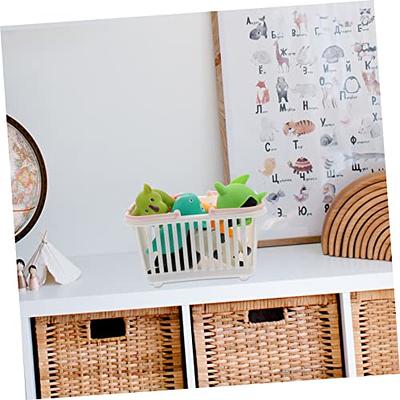 3pcs Small Plastic Baskets Handheld Shopping Baskets Sundries Storage  Baskets