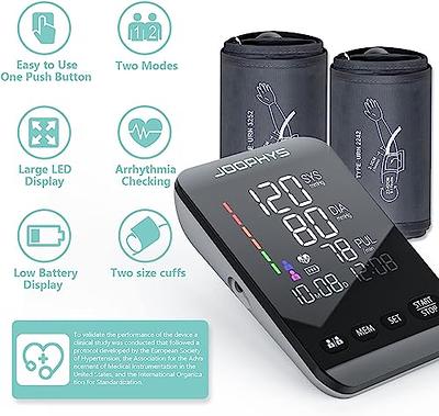 Large Screen Blood Pressure Monitor, ELERA Extra Large Cuff 13-21 Blood  Pressure Machine for Home Use, Upper Arm BP Cuff Kit with Backlight LCD &  HR