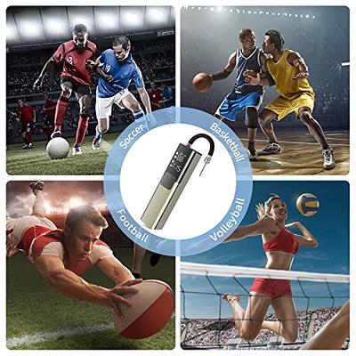 SPORTBIT Ball Pump with 5 needles - Push & Pull Inflating System - Great  for All Sports balls - Volleyball Pump, Basketball Inflator, Football 