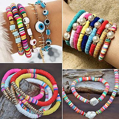 HINZIC 350 Pcs Colored Acrylic Crystal Bracelets Beads 8mm Round Crackle  Beads Charms for Earring Necklace Jewelry Making DIY Art Craft Valentine's