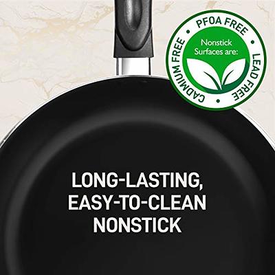 12-Piece Nonstick Kitchen Cookware Set - PTFE/PFOA/PFOS-Free Heat