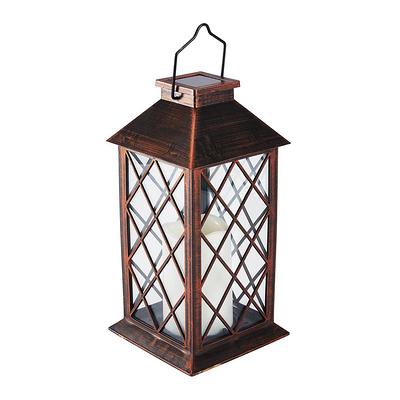 Luminar Outdoor 11 in. Solar LED Bronze Finish Lantern - Yahoo Shopping