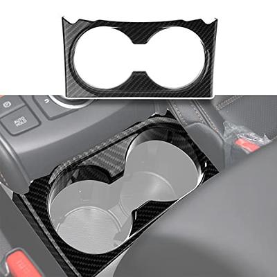 Car Interior Accessories 17-piece red soft real carbon fibre driver's side  air vent cover dashboard panel interior full set of decorative stickers for