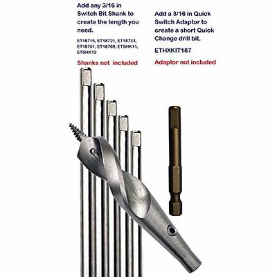 Eagle Tool US ETS56236 Flex Shank Installer Drill Bit, Interchangeable  Switch Bit, Screw Point, 9/16-Inch by 36-Inch, Made in The USA - Yahoo  Shopping