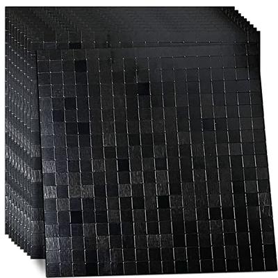 10 Sheets Self-Adhesive Aluminum Mosaic Peel and Stick Metal Tiles