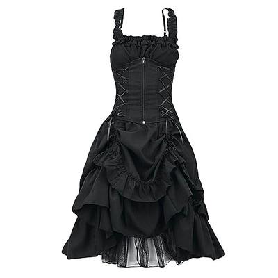 OPHPY Sexy Halloween Costumes For Women 2 Piece Plus Size Black Gothic  Corset Top And Skirts Vampire Cosplay Sets : : Clothing, Shoes &  Accessories