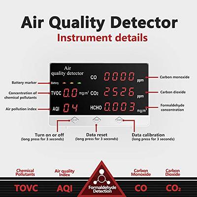 Air Quality Monitor Carbon Dioxide Detector CO2 Detector TVOC