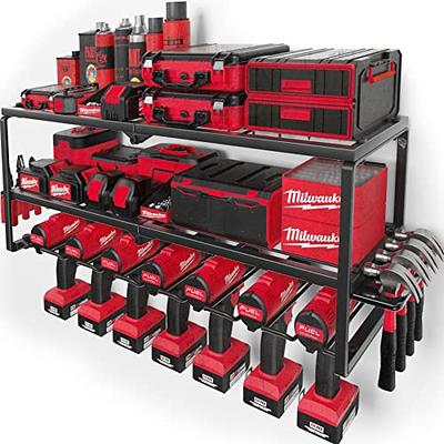 Amoowis Power Tool Organizer Garage Organization with 7 Drill