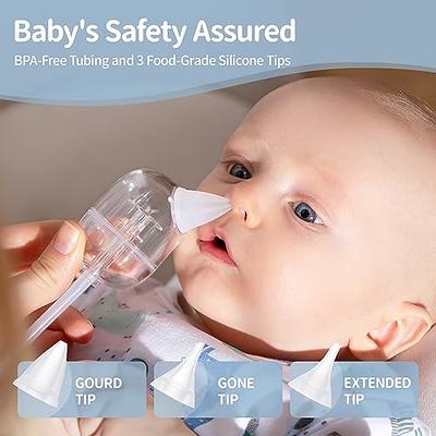 OCCObaby Baby Nasal Aspirator - 2 PK Baby Nose Suction Kit- Battery  Operated Baby Nose Cleaner and Manual Baby Nose Sucker for Newborns,  Infants and