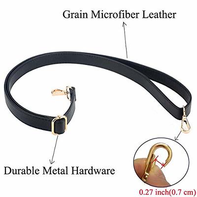 BEAULEGAN Purse Chain Strap - Microfiber Leather - Replacement for  Crossbody Shoulder Bag - 51 Inch Long, Black/Gold