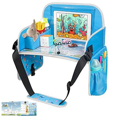 MENZOKE Kids Travel Tray, Car Seat Trays for Kids Travel, Toddler Airplane  Travel Accessories With Tablet Holder, Road Car Travel Accessories Kids  With Dry Erase Board & Storage Pocket, Blue - Yahoo