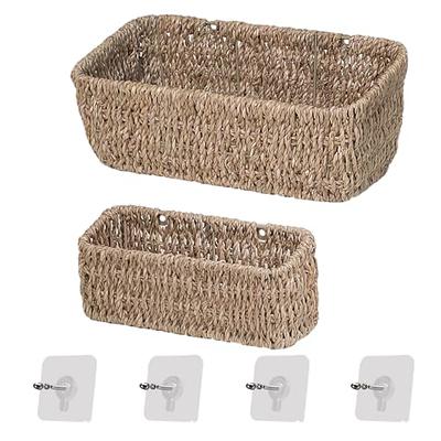 13 Decorative Coiled Rope Square Base Tapered Basket Small White -  Brightroom™