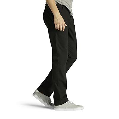 Lee Men's Extreme Motion Flat Front Slim Straight Pant