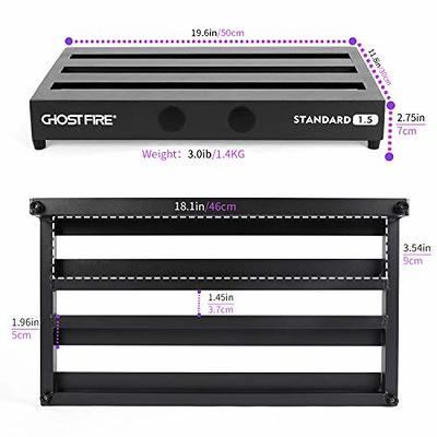 Guitar Pedal Board Effects Pedalboard Large Size Aluminum Alloy with Carry  Bag