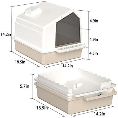 6 Pcs Kitten Litter Box, Low Entry Litter Box with Scooper, Portable Litter  Box Shallow Litter Pan Open Travel Kitten Boxes for Small Cat, Hamster