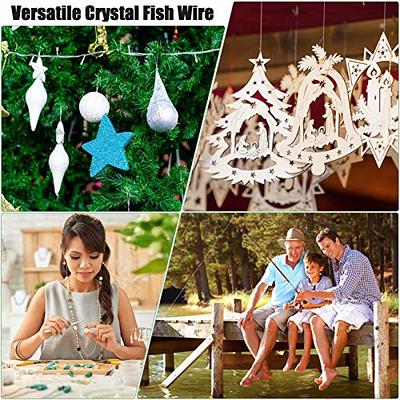 Clear Fishing Wire, Acejoz 656ft Fishing Line Clear Invisible Hanging Wire Strong Nylon String Supports 40 Pounds for Balloon Garland Hanging