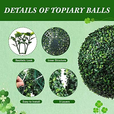 4 Pcs 18.9 Inch Artificial Plant Topiary Balls Outdoor Round Boxwood Balls  Large Garden Spheres Faux Decorative Greenery Balls for Outdoor Wedding  Garden Backyard Balcony Front Door Home Decor - Yahoo Shopping