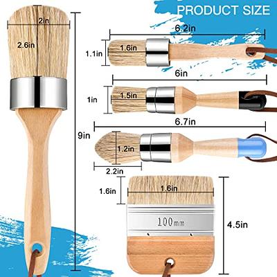 Round wax clearance paint brush