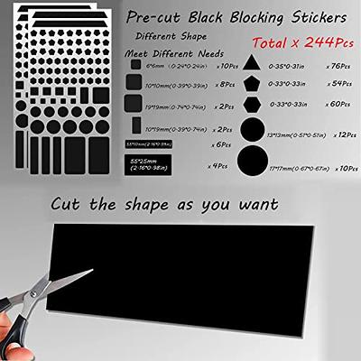 2 Sheets Led Light Blocking Stickers, Electronic Light Cover