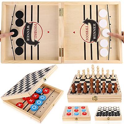 Chessgames Toy 2 In 1 Board Interactive Toy Quick Sling Hockey Game For  Children And Adults Playing At Home School - Chess Games - AliExpress