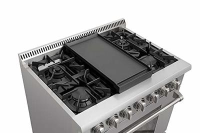 Thor Kitchen Cast Iron Griddle Pan Stovetop Double Burner, for