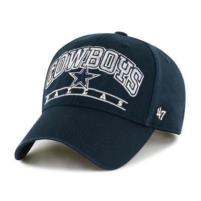 Men's '47 Navy/White Dallas Cowboys Interlude MVP Trucker Snapback Hat