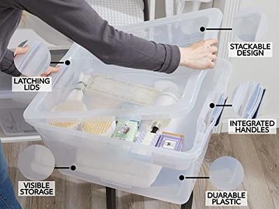 Rubbermaid Cleverstore Clear Latching Tote - Shop Storage Bins at