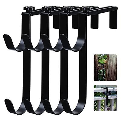 Gray Bunny Pool Pole Hanger, 2 Piece Black Premium Aluminum Swimming Pool  Accessories Hook Set, for Telescopic Poles, Skimmers, Leaf Rakes, Nets