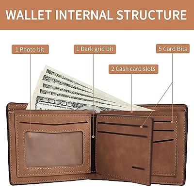 Custom Dad Wallet with Name Engraved