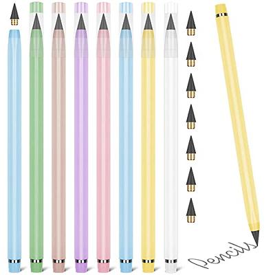 Metal Inkless Pencil, Infinity pencil, Reusable Everlasting Pencil,  Replaceable Nib Pencil for Writing Drawing Students Home Office School  Supplies 