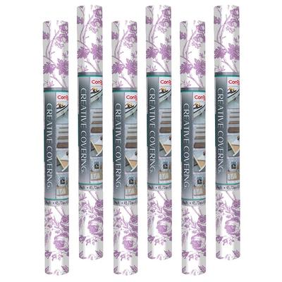 Con-Tact Brand Creative Covering Self-Adhesive Vinyl Shelf and Drawer Liner, Toile Lavender Purple 20F-C9AW92-06