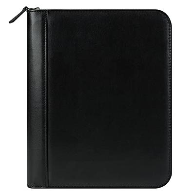 Classic Leather Zipper Binder Agenda Planner