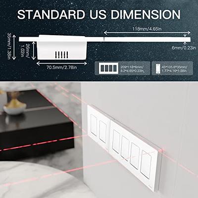 MoesGo WiFi Wall Push Button Smart Light Switch,Multi-Control, 2.4GHz WiFi  Light Switches, Neutral Wire Required,Remote Control Smart Life/Tuya, Work