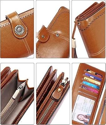 Large Zipped Men's Leather Wallet with RFID Protection