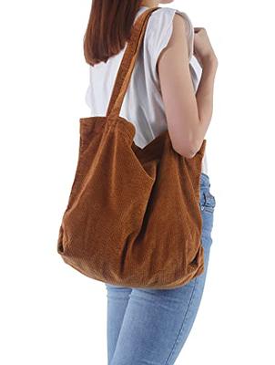 CHAMAIR Large Capacity Canvas Shoulder Bags Soft Travel Women Men Satchel  (Orange) - Walmart.com