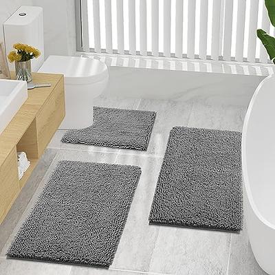 OLANLY Luxury Bathroom Rug Mat 59x20, Extra Soft and Absorbent Microfiber  Bath Rugs, Non-Slip Plush Shaggy Bath Carpet Runner, Machine Wash Dry, Bath