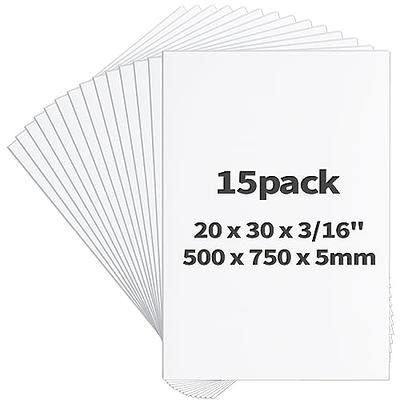 Union Foam Board Union Strong Foam Board 24x36 3/16 10-Pack : Matte Finish High-Density Professional Use, Suitable for Presentations, Signboards