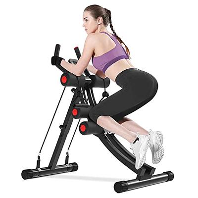 Govedt Abdominal Machine Exercise Equipment,Foldable Abdominal Crunch  Coaster Machine/Glider Less Stress on Neck & Back, Side Shaper Abdominal/Core  Fitness Equipment 440lbs Capacity (Black) - Yahoo Shopping